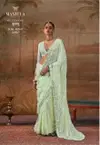 Kulvadhu By Manjula Georgette Embroidery Work Designer Saree